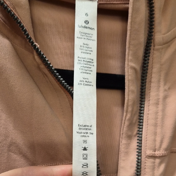 LULULEMON Pink Zip-Up Jacket - Picture 5 of 5